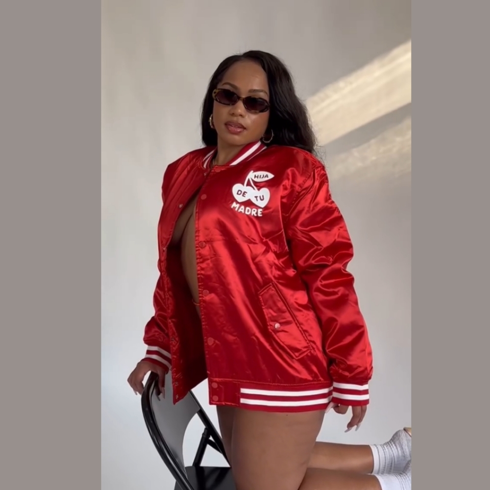 HIJA DE TU MADRE BOMBER JACKET - Picture 6 of 16